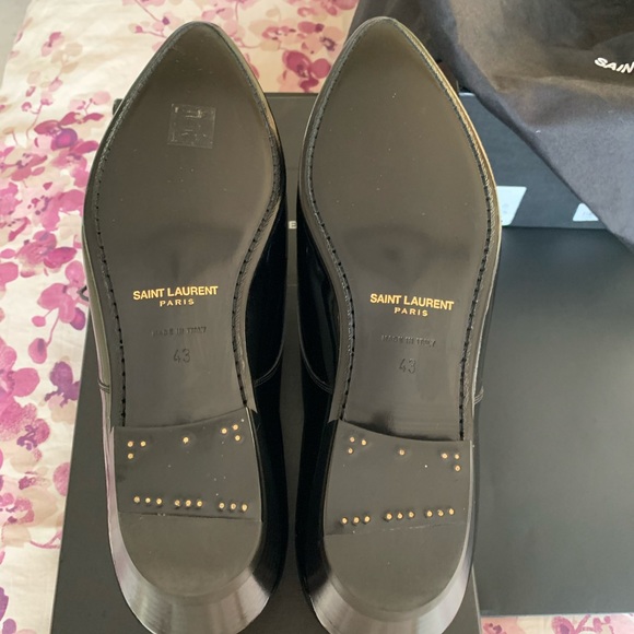 SOLD YSL Saint Laurent Mens Derby Dress Shoes - Picture 8 of 11